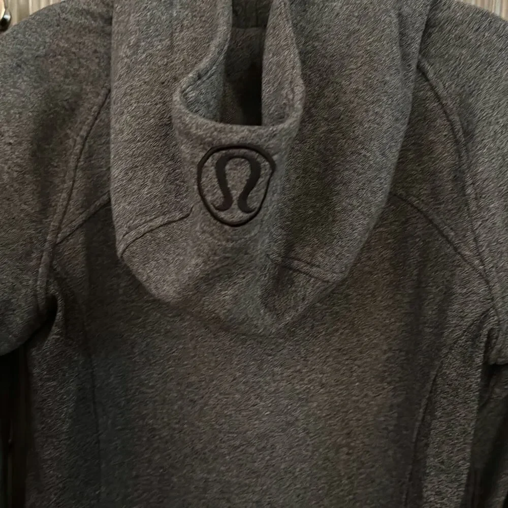Lululemon Zippered Hoodie Sweatshirt grey size 8